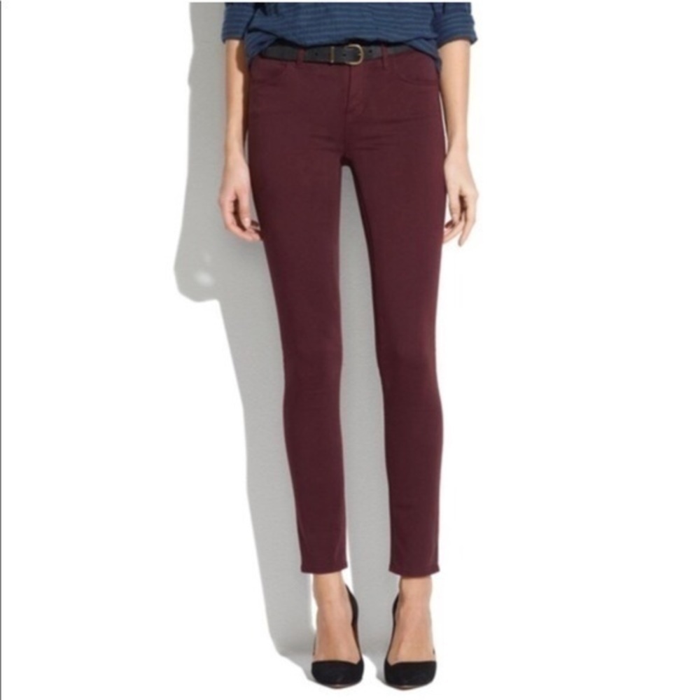 Madewell | Skinny Skinny Ankle Maroon 24